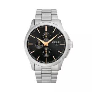 구찌 YA126272 G타임리스 남성 메탈 쿼츠 44mm