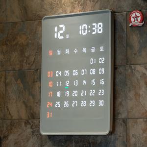 [본사직배] 플라이토 와이파이 자이언트 인테리어 LED 벽시계 50cm 전자달력 캘린더 디지털 시계