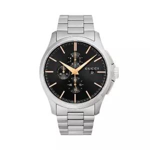 구찌 YA126272 G타임리스 남성 메탈 쿼츠 44mm