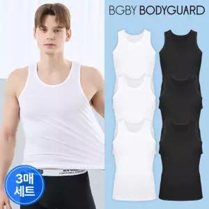 보디가드 남성 에어 쿨메쉬 기능성 민소매 조끼런닝 3매세트