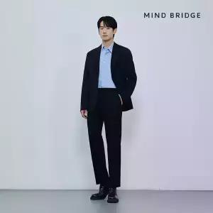 마인드브릿지 남성 [쿨]테이퍼드투톤밴딩팬츠_2컬러