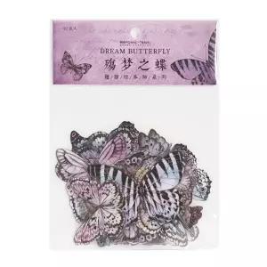 창문스티커 나비 스티커 40P 세트 보라나비/날개/데코/벽/인테리어/창문/포인트/다꾸/실사/필름/디테일