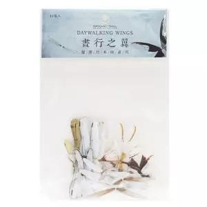 나비날개스티커 나비 스티커 40P 세트 날개/인테리어/창문/포인트/다꾸/데코/실사/벽/필름/디테일/장식