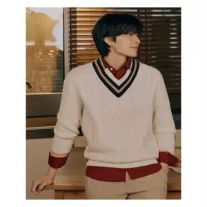 [빈폴멘]케이블 틸든 니트  아이보리 (BC4951C500) .