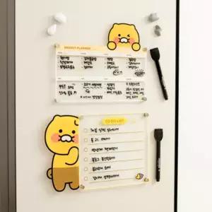 카카오프렌즈 춘식이 마그넷 메모보드 투두리스트 위클리 플래너 세트