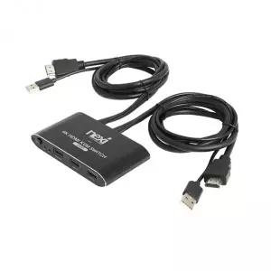 NX1281 4K 2포트 HDMI KVM 스위치(NX-7502KVM-4K)