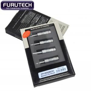 커넥터HiFi Furutech FP-200B(R) 스피커 케이블 로듐 도금 바나나 플러그 커넥터 산  박스