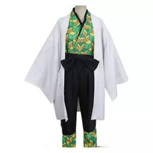 귀멸의 칼날 사비토 선발 귀살대 코스프레 최종 하오리 의상 마코모 기모노
