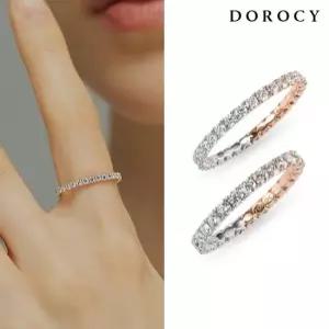 도로시 [CJ 단독]18k 모이사나이트 믹스 이터니티 반지 1.7mm) 15-17호
