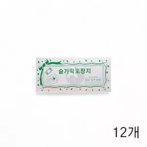 삼주실업 숟가락집 숟가락포장지 소 720매 X 12개 업소용식자재 식당 일회용수저커버