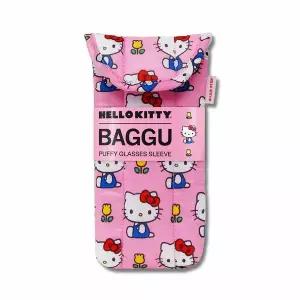 바쿠백 패딩 안경 케이스 파우치 Hello Kitty Pink