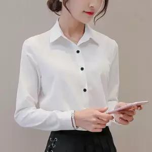 여성 셔츠 브라우스 여자 면접 정장 유니폼 와이셔츠 [로로]
