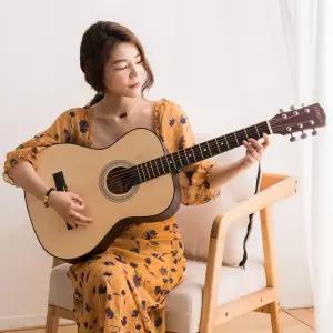 입문용기타 어쿠스틱 통기타 30인치 왼손기타 배우기 입문기타 우드 클래식 연습용 미니기타 30인치 내추럴