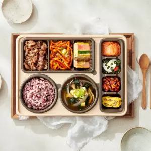[본도시락] 건강집밥 바싹불고기 오징어두루치기 한상