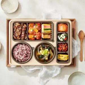 [본도시락] 건강집밥 바싹불고기 숯불닭구이 한상