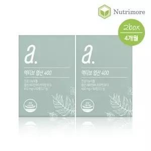 뉴트리모어 건강관 뉴트리모어 액티브 엽산 400(60정) 2통(4개월) / 4세대 활성엽산 임산부 수유부 Quatref