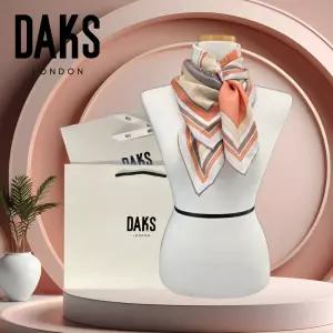 [백화점 홈쇼핑 정품] DAKS 클래식 체크 까레 실크 스카프 SKN008