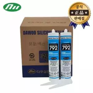 다우 외장용실리콘 792 1box=25pcs 렉산 판넬 다우실792 실란트 보수 다목적 그레이징 석재 유리 플라스틱
