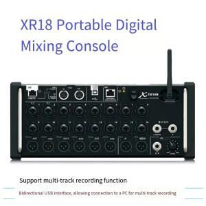 XR18 태블릿 제어 디지털 오디오 믹서, 시스템 라인 어레이 스피커용 DSP가 포함된 전문 DJ 콘솔