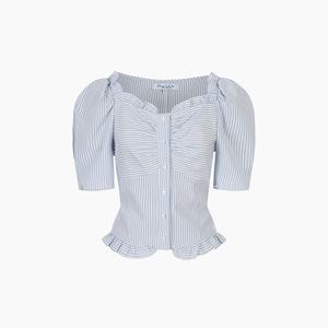 [AK분당점] [에고이스트] [BLUE LABEL] 러블리 셔링 볼륨 블라우스   ES2OBL06