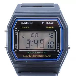 Casio [브랜드 New] F-84W-1QJH 블랙 라이트 Men 스탠다드 디지털 손목시계 [세금포함] [정품] 시계 패션시