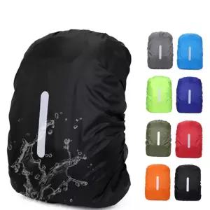 배낭레인커버 블루 M 야간 반사 배낭 레인커버 40-50L