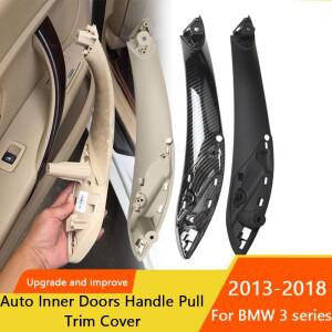 자동차 내부 도어 핸들 풀 트림 커버  액세서리  BMW 호환 3 시리즈 2013- F30 316d 320d 51417279312