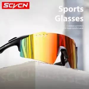 SCVCN 야외 광변색 선글라스 스포츠 자전거 사이클링 안경 남자 MTB 등산 여성 운전 고글