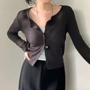 [코코블랑] 에어 린넨 골지 가디건