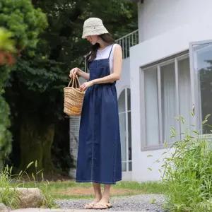 시크폭스 페이먼 스트링 데님 원피스52ON573