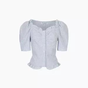 [AK분당점] [에고이스트] [BLUE LABEL] 러블리 셔링 볼륨 블라우스   ES2OBL06