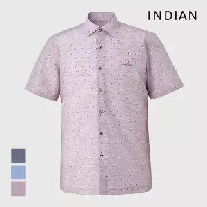 [인디안] [INDIAN] 린넨 오버 반팔셔츠_MITNS3M2421