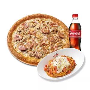 (파파존스) 오리지널 햄 머쉬룸 식스 치즈(L)+파파스 파스타(미트)+코카-콜라500ml