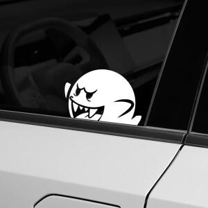 12x8cm Boo Ghost Fangs Vinyl Decals Cute Sticker Car Side Window Bumper for Trucks Vans Pickup Creat