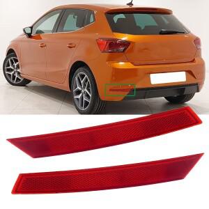 자동차 후면 범퍼 리플렉터 테일 라이트 반사 스트립 No Light Blub for Seat Ibiza V KJ1 2017-2021 6F094