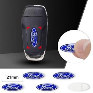5/10Pcs 21mm 자동차 제어 키 엠 블 럼 스티커 액세서리 포드 레인저 C-Max Focus MK3 Galaxy Mondeo Trans