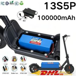 13S5P 48V 100Ah 배터리 팩 전동 킥 스쿠터 대용량 전기 자전거 리튬 이온