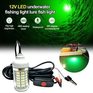 집어등 12V LED 낚시 트랩 라이트 100W 탐지기 색 108 램프 오징어 풀 조명 어군 유치 2835SMD IP68 4 미끼 크릴