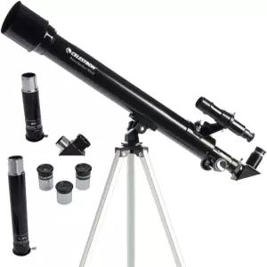 셀레스트론 파워시커 50AZ 그랩 앤 고 초보자용 굴절망원경 가벼운 50mm 휴대가 편리한 디자인 매끄러운