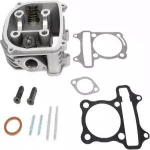 Glixal GY6 125cc~150cc 57.4mm 실린더 헤드 Asyy 밸브 세트 포함 비 EGR 스타일 152QMI 157 호환QMJ 엔진