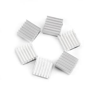 10pcs 14mm 알루미늄 방열판 키트 접착 테이프 미니 쿨러 핀 VRM IC 칩 냉각용 VGA
