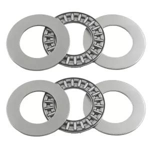 Aracombie 2 세트 AXK2035 스로스트 니들 롤러 베어링 와셔 포함 20mm 보어 외경 폭 산업 기계 잔디 트랙터