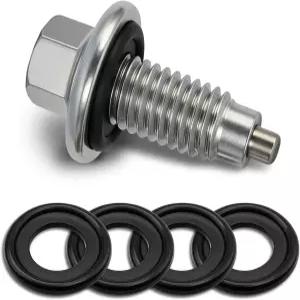 YUPIKJI M12*1.75 드레인 플러그 5개 세트 켓 팬 Sump Drain Nut 볼트 GMC Chevy Ford Pontiac용 누유 방지
