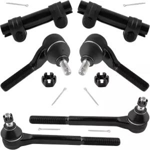 YMAUGP 6pc 내부·외부 타이로드 엔드 링크 조절 슬리브 서스펜션 키트 Blazer 1995-1997용 4WD S10