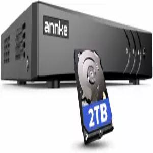 ANKE 3K Lite 16CH 비디오 레코더 사람/차량 감지 2TB HDD 16채널 5MP H.265 5-in-1 하이브리드 DVR 가정용