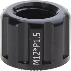 슐메이트 자전거 스루 액슬 너트 M12m15 스레드 허브 튜브 샤프트 꼬치 캡 앞뒤 바퀴 사용하기 쉽게 포크를