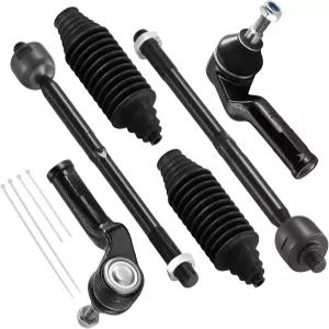 SYKRSS 6-PC 타이로드 엔드 키트는 Ford Focus 2012-2018과 호환되며 내부 2개 EV800898 외부 1개 ES800954