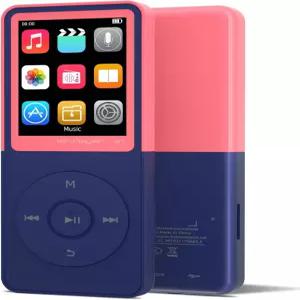 블루투스가 탑재된 GOPOSOO MP3 플레이어 클래식 휴대용 음악 핑크 64GB