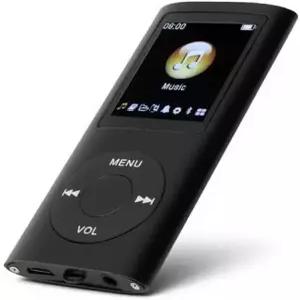 64GB 메모리 용량 8시간 배터리 수명의 휴대용 음악 플레이어를 갖춘 MP3 WMA FLAC APE(블랙)를 지원합니다
