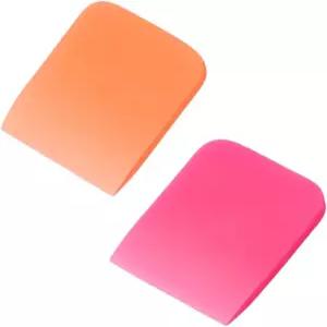 EHDIS 소형 스퀴지 2pcs 곡면용 소프트 고무 PPF 랩 스크레이퍼 비닐 설치 도구 차량용 윈도우 미러 워터
